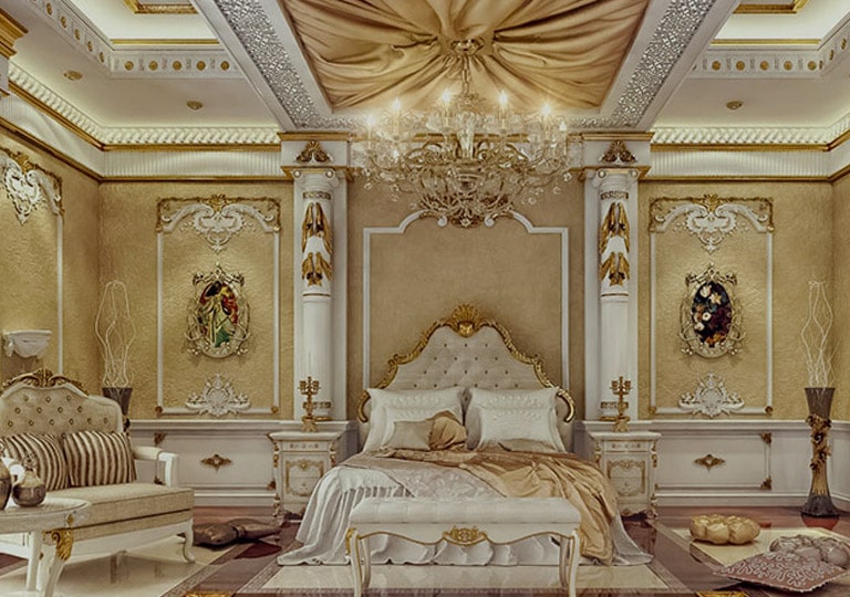نورپردازی اتاق خواب کلاسیک