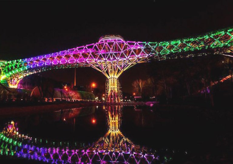 نورپردازی پل های درون شهری