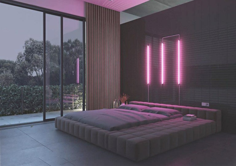 نورپردازی اتاق خواب مدرن