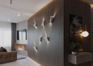 چراغ دیواری در سالن پذیرایی و نشیمن