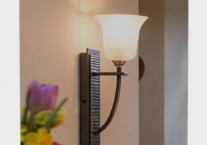 چراغ‌ دیواری با زاویه پخش نور افشان به سمت بالا