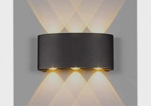 چراغ دیواری با زاویه تابش به سمت بالا و پایین